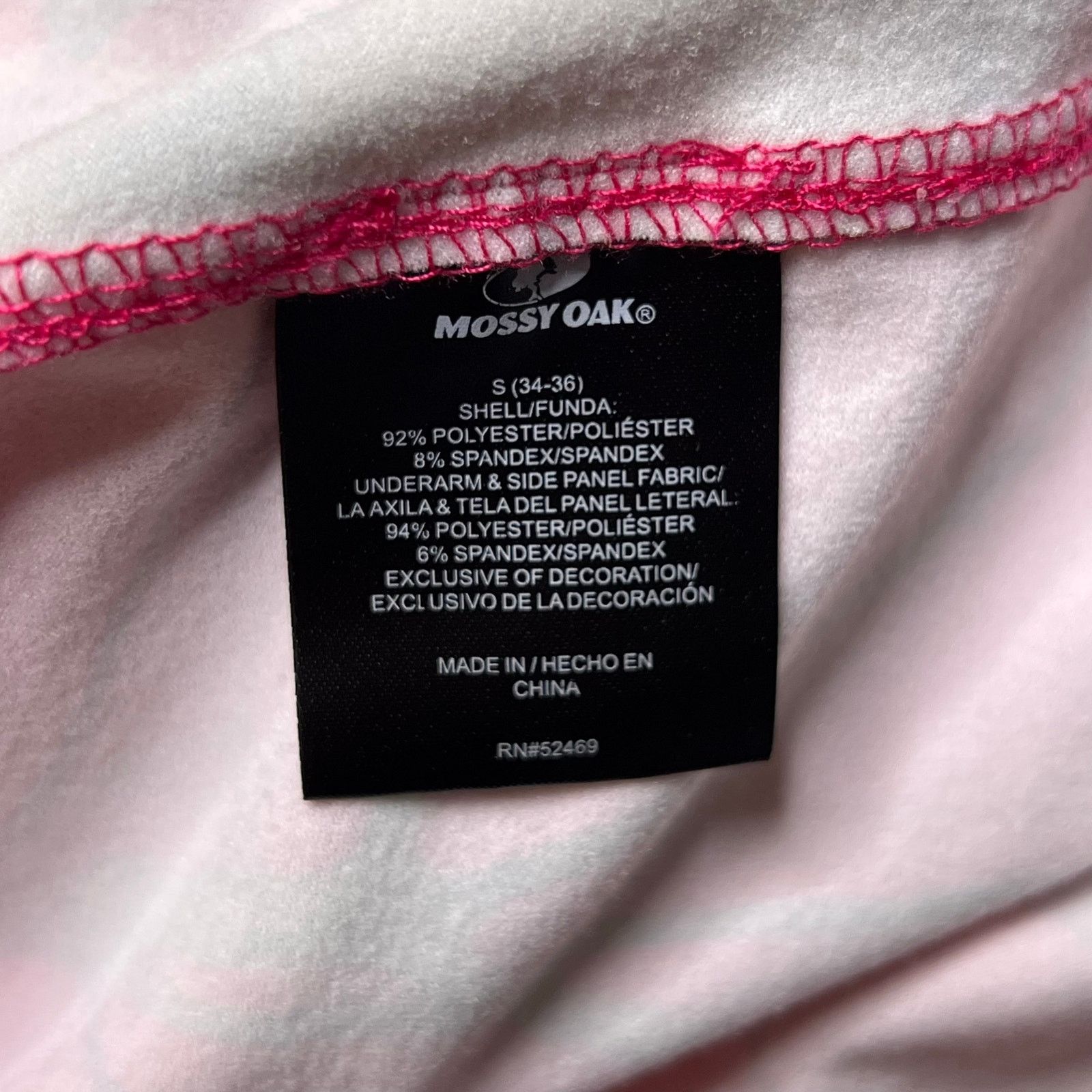 Mossy Oaks Mossy Oak Women Small Pink Camo Quarter Zip Hunting Pullover Size S / US 4 / IT 40 - 7 Thumbnail