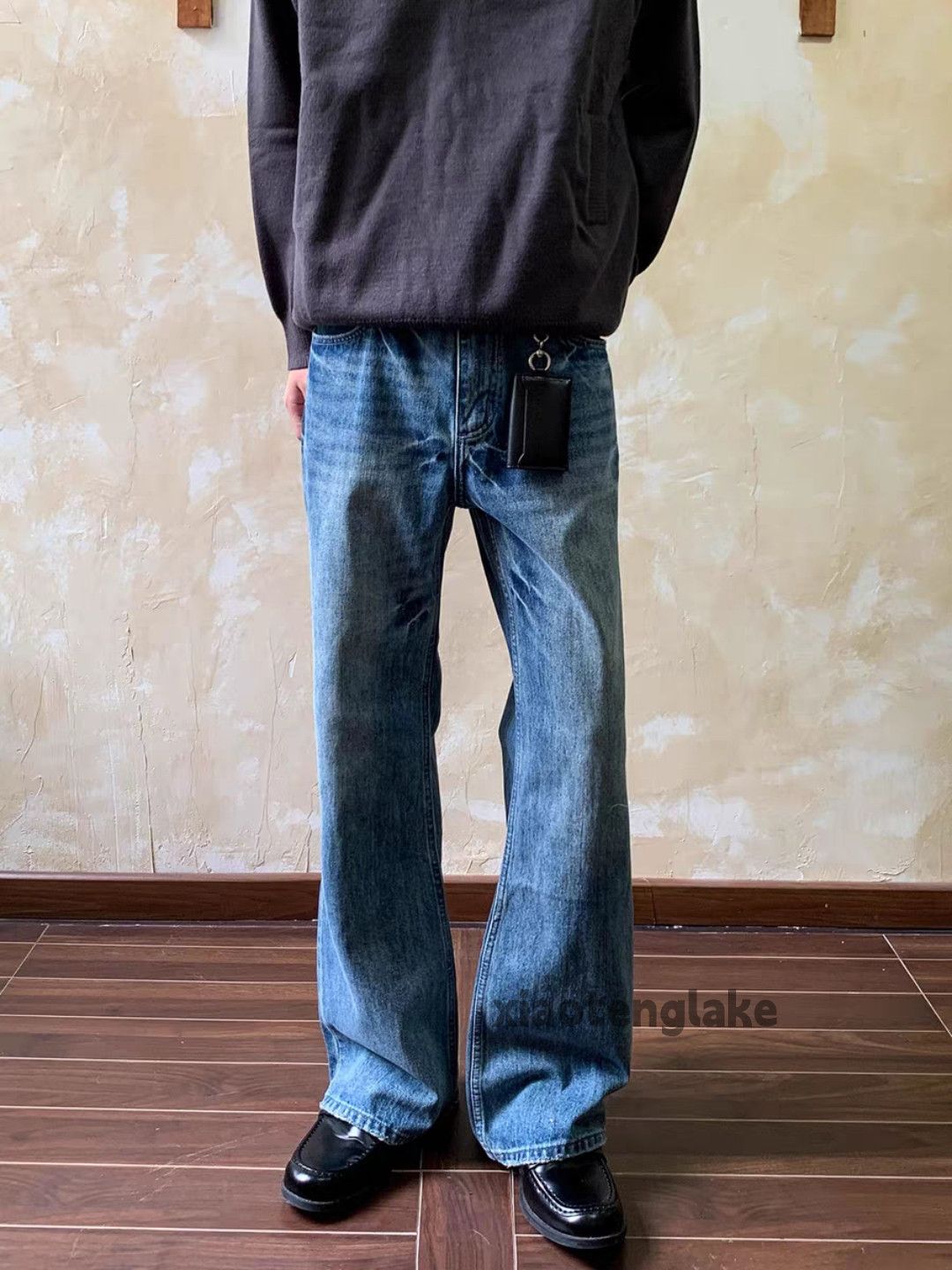 Jean Custom Vintage washed faded cleanfit yuppie y2k jeans Size US 33 - 8 Thumbnail