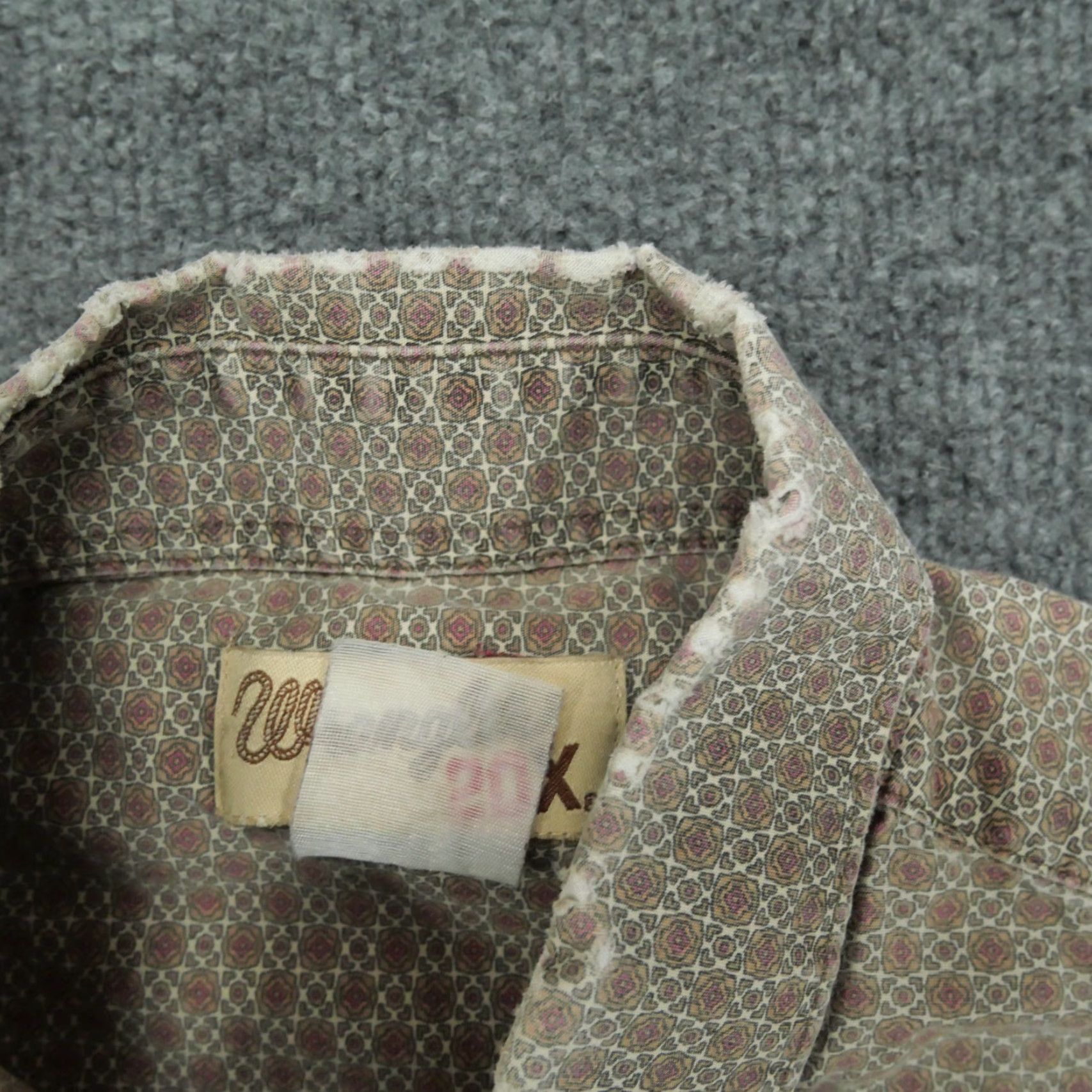 Wrangler VINTAGE Wrangler Shirt Mens 2XL Brown Button Up Geometric Western 90s Size US XXL / EU 58 / 5 - 7 Thumbnail