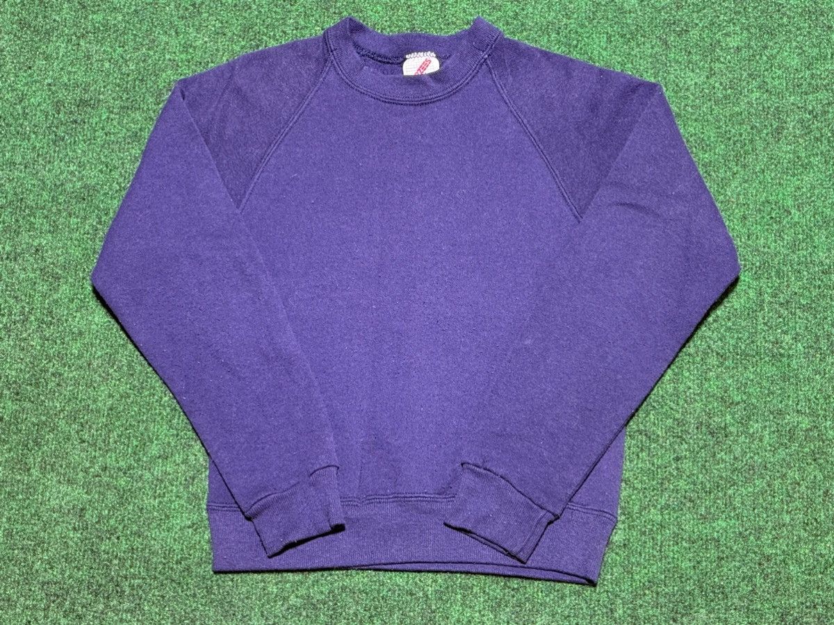 Jerzees Vintage Jerzees Blank Raglan Youth Crewneck Sweatshirt Size US XS / EU 42 / 0 - 1 Thumbnail