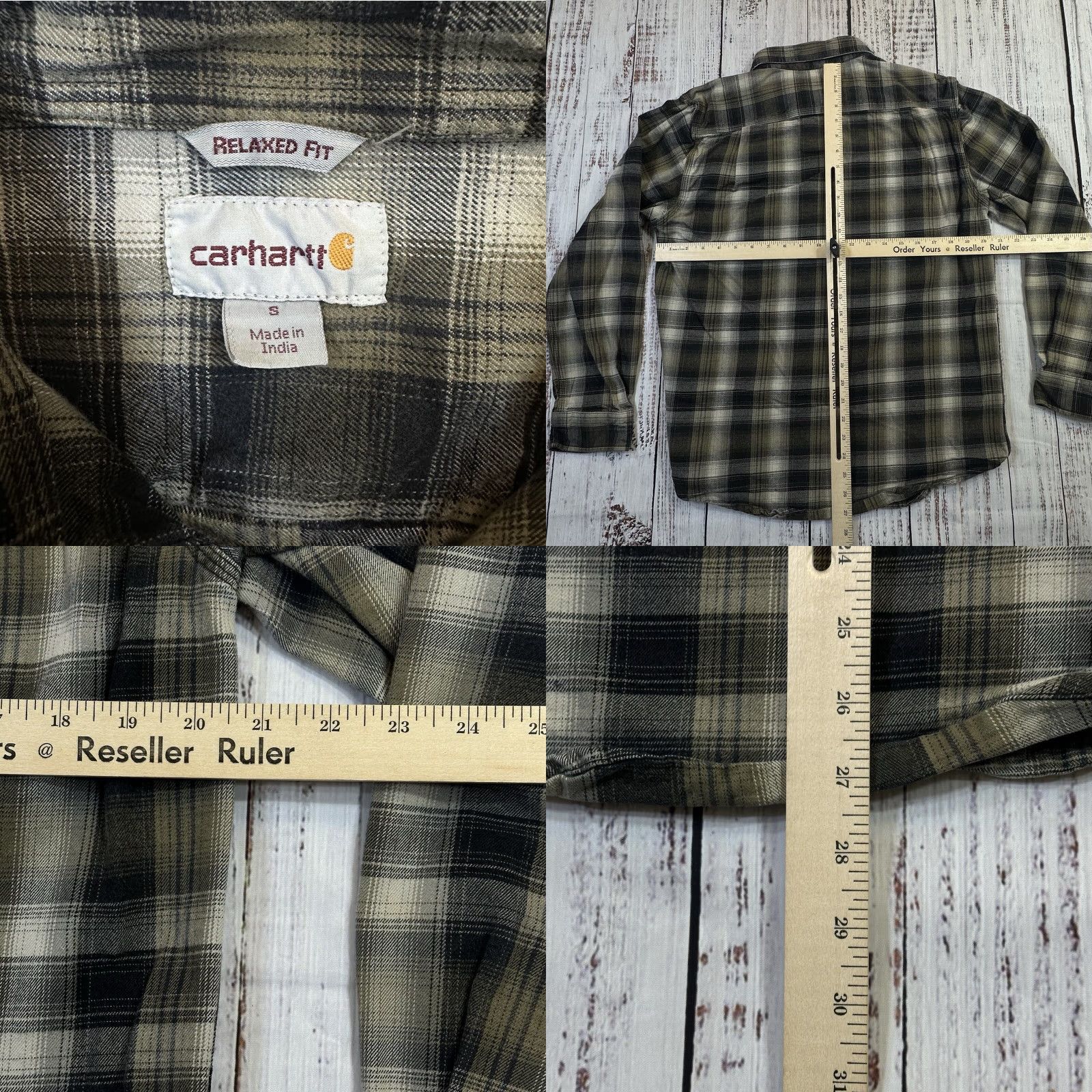 Carhartt Carhartt Shirt Plaid Long Sleeve Flannel Pockets Logo Relaxed Fit Men’s Small Multicolor Cotton Button-Up Workwear Casual Adults Men’s Small Shirt Size US S / EU 44-46 / 1 - 8 Thumbnail