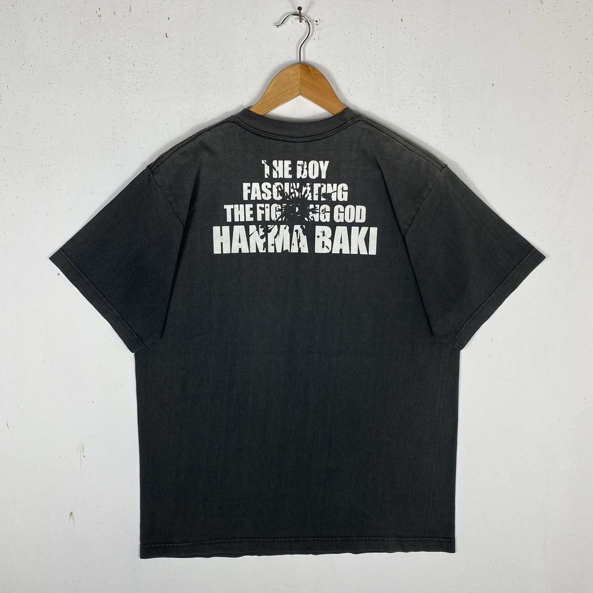 Anime × Cartoon Network × Vintage VINTAGE BAKI HANMA ANIME SUNFADED TEE BAKI THE GRAPPLER Size US L / EU 52-54 / 3 - 7 Thumbnail