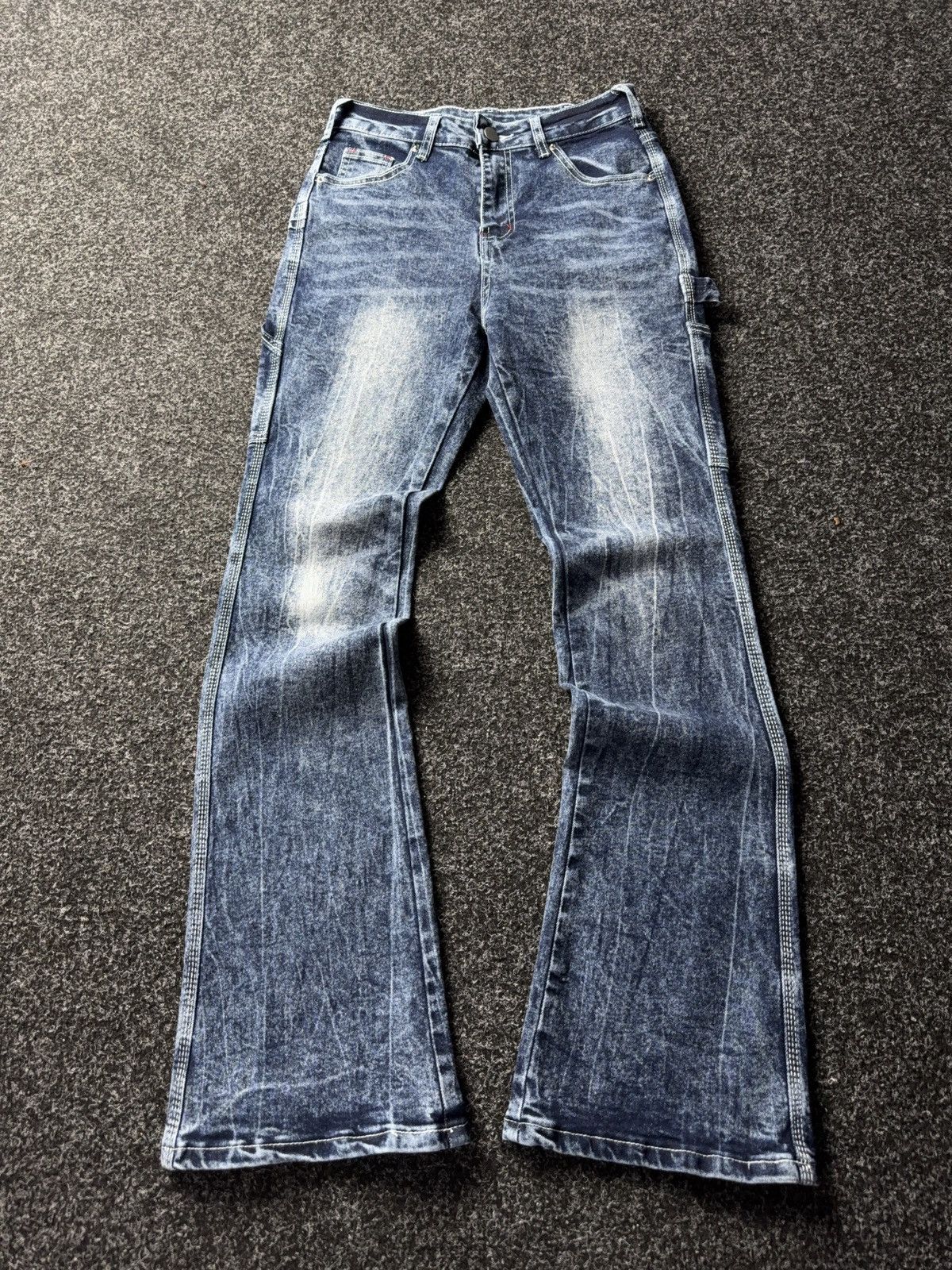 Japanese Brand × Vintage Vintage 90s Low Waist Flare Jeans Y2K Japanese Vibe Size 27" / US 4 / IT 40 - 1 Thumbnail