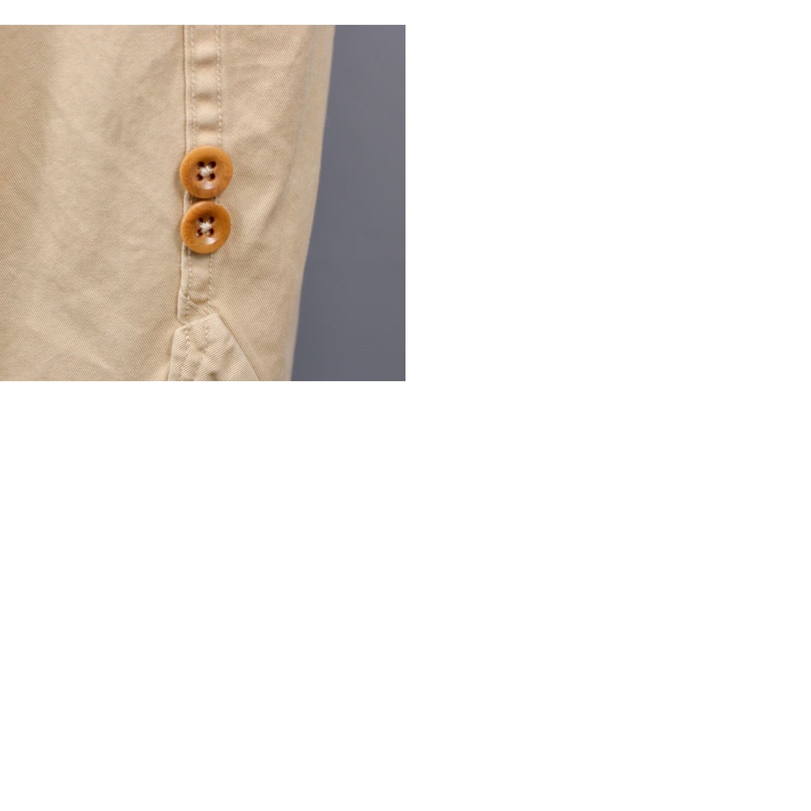 Polo Ralph Lauren Polo Ralph Lauren Shirt Khaki VTG Size L Long Sleeve Navy Base Hawaii Stencil Stain Size US L / EU 52-54 / 3 - 10 Thumbnail