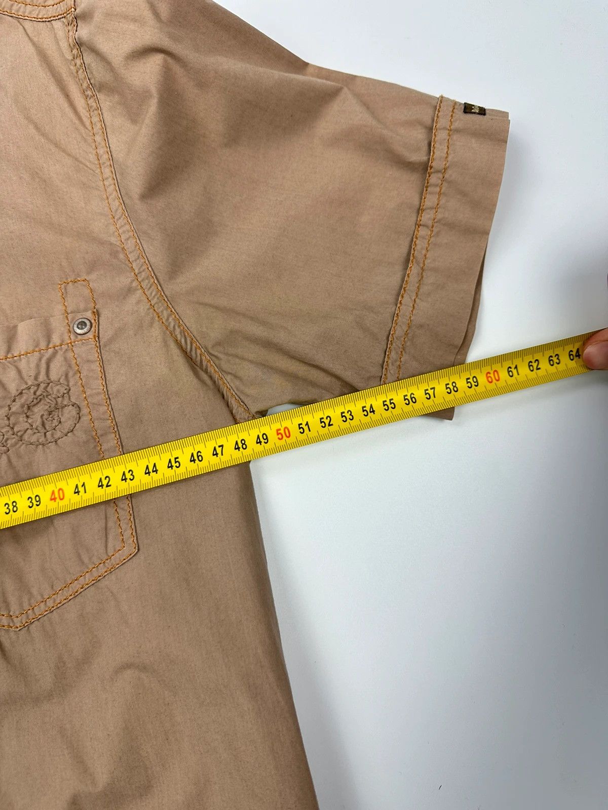 Dolce & Gabbana Dolce & Gabbana 00’s Beige Brown Front Pocket Shirt Size US M / EU 48-50 / 2 - 7 Thumbnail