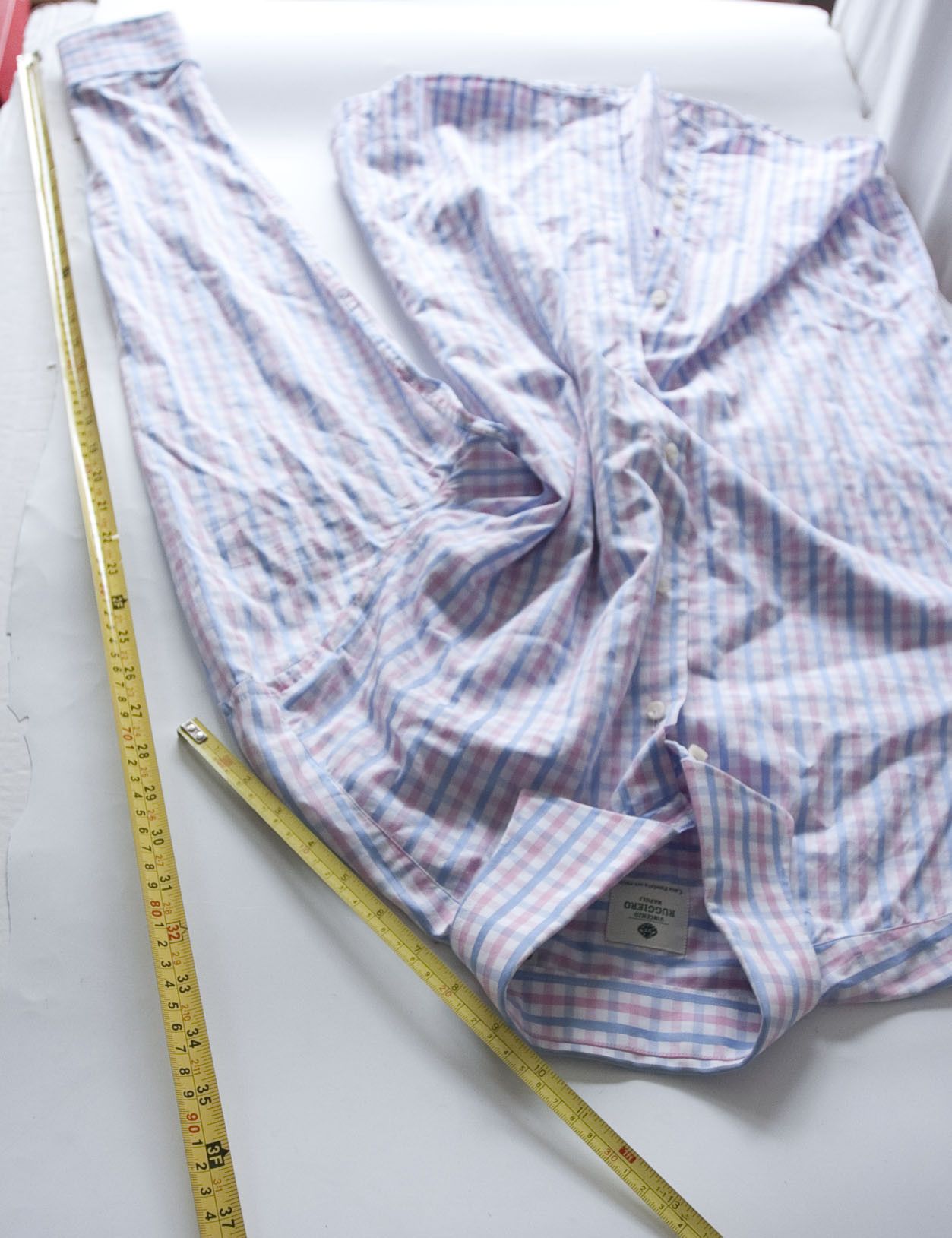 Vincenzo Di Ruggiero Vincenzo Ruggiero Napoli Shirt Size 43 Plaid Size US XL / EU 56 / 4 - 6 Thumbnail