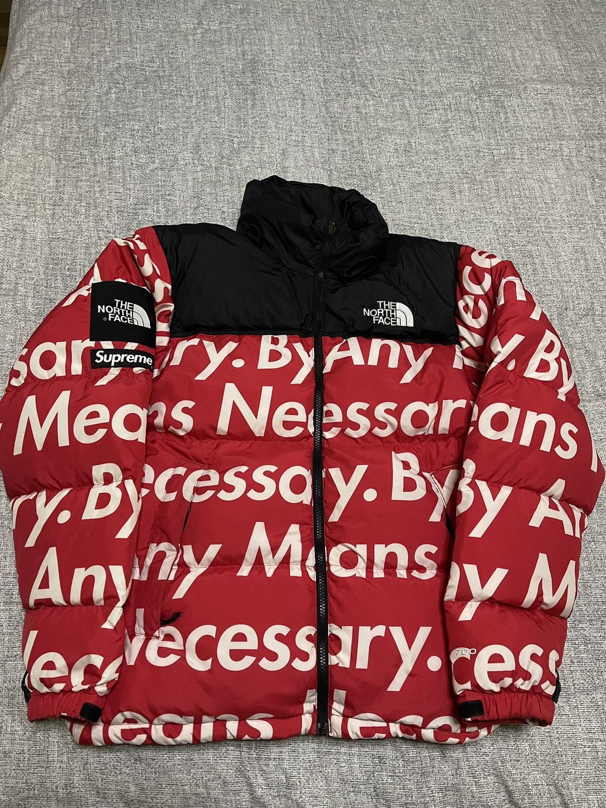 Supreme × The North Face Supreme tnf north face red bamn by any means nuptse jacket Size US M / EU 48-50 / 2 - 1 Thumbnail
