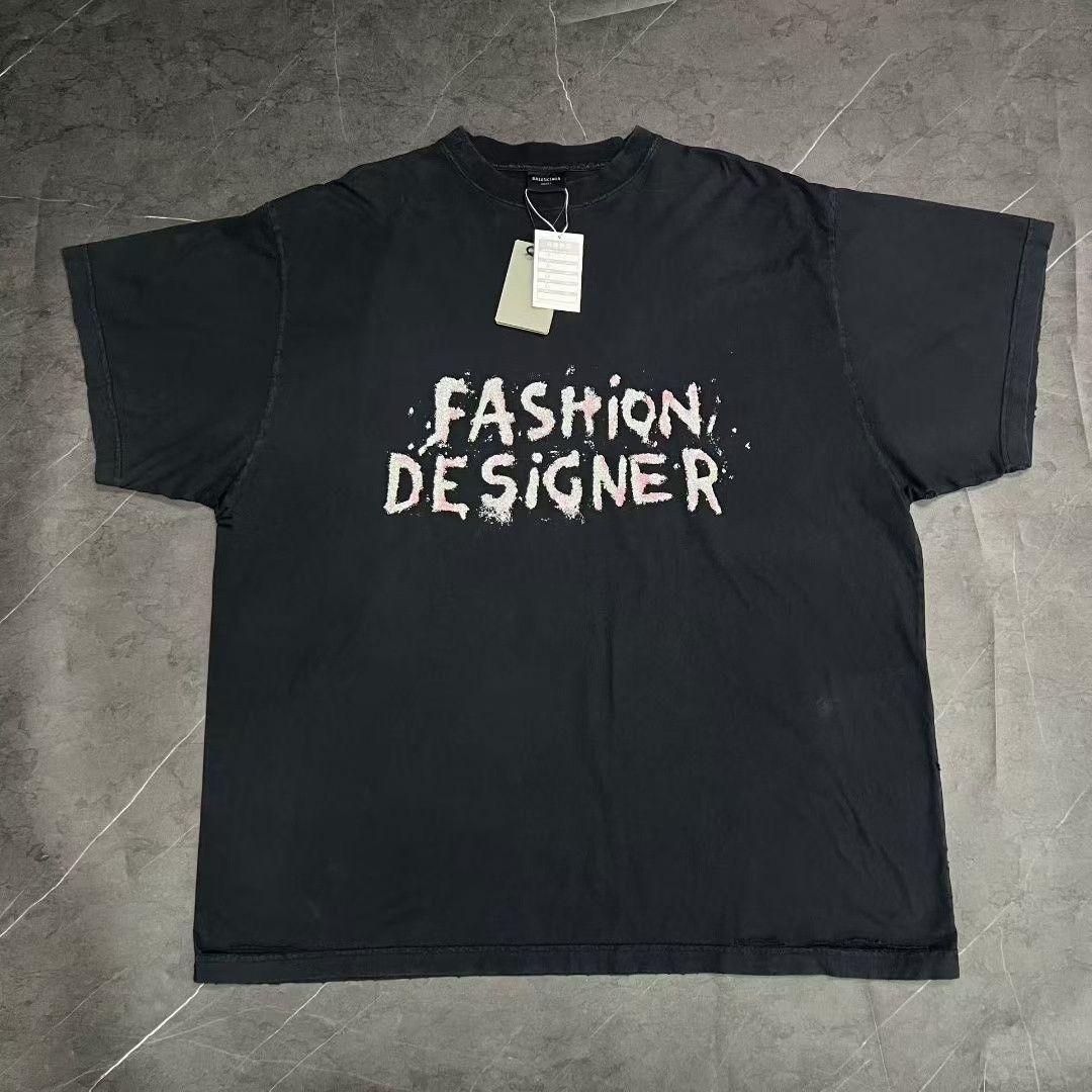 Balenciaga Balenciaga 25 Colorful Logo Tee Size US XL / EU 56 / 4 - 1 Thumbnail