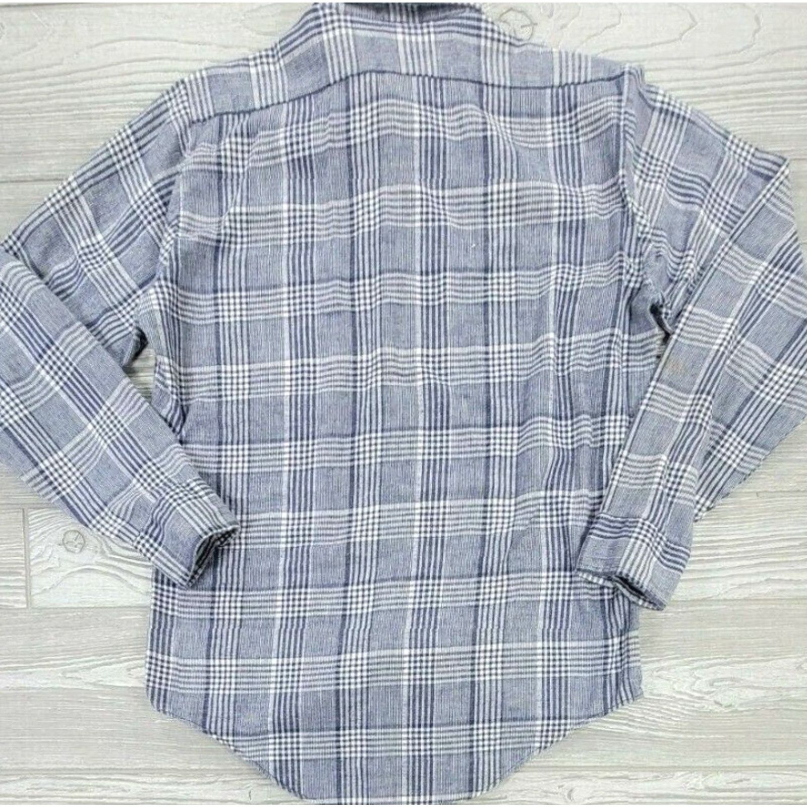 American Eagle Outfitters Vtg 80s American Eagle Outfitters Mens Flannel Blue Plaid Button Up Shirt M USA Size US M / EU 48-50 / 2 - 3 Thumbnail
