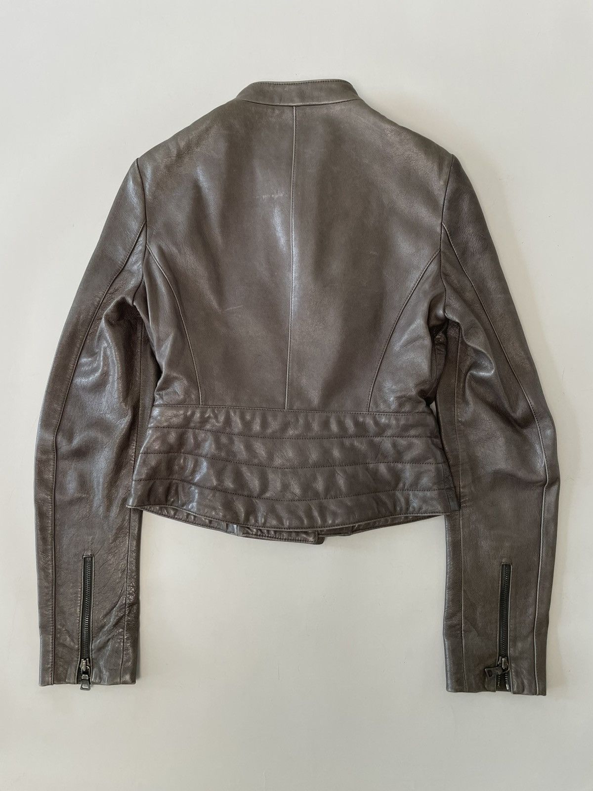 Prada Prada Leather Jacket with velcro straps Size S / US 4 / IT 40 - 3 Thumbnail