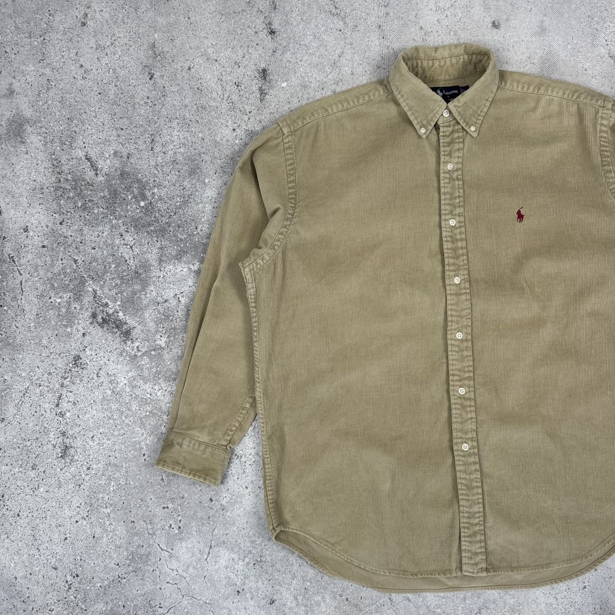 Polo Ralph Lauren Vintage Polo Ralph Lauren Velvet Button Up Shirt Overshirt Size US L / EU 52-54 / 3 - 4 Thumbnail