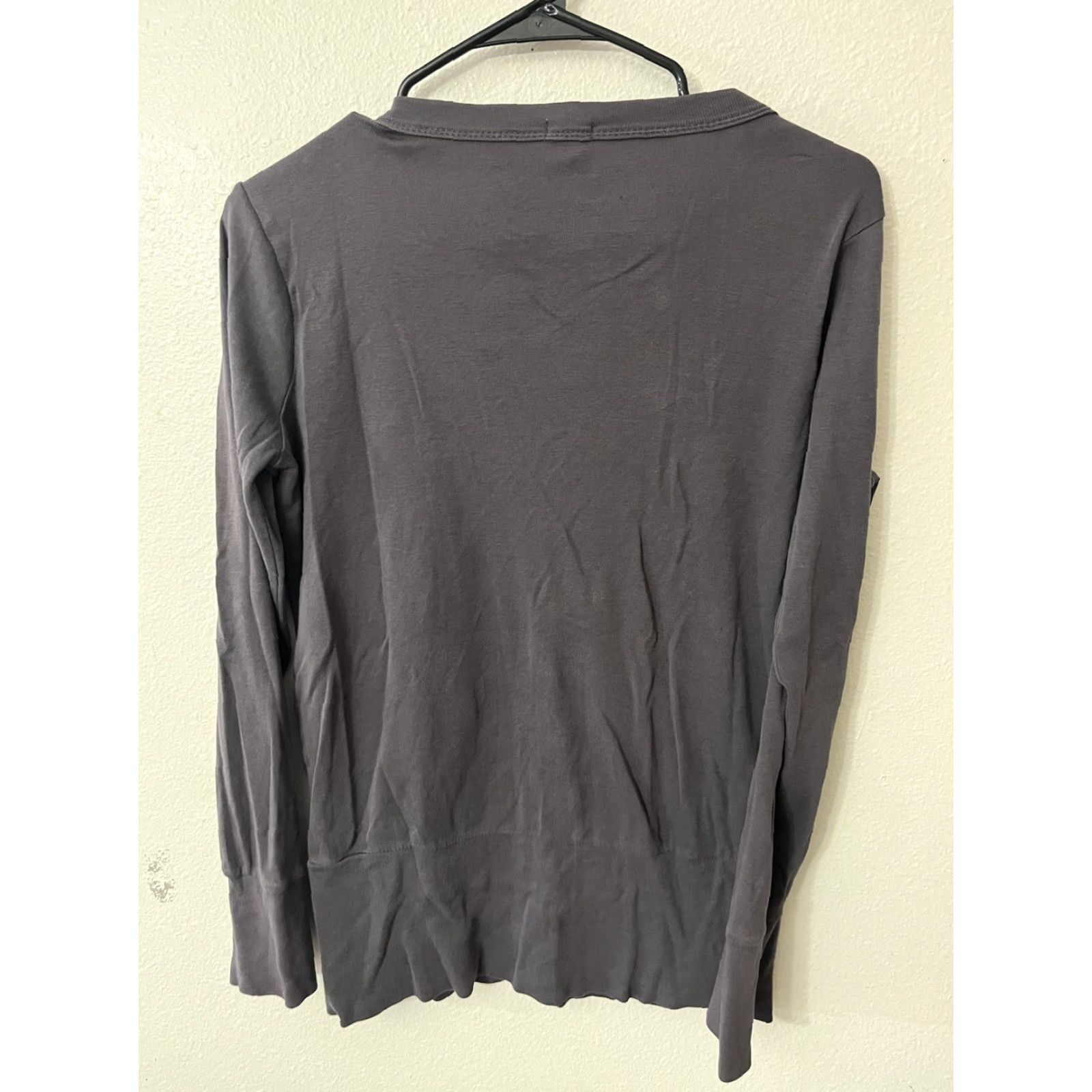 J.Crew J.Crew Women's Gray 100% Cotton V-Neck Cardigan Long Sleeve Buttons Top Small Shirt Womens Size S / US 4 / IT 40 - 3 Thumbnail