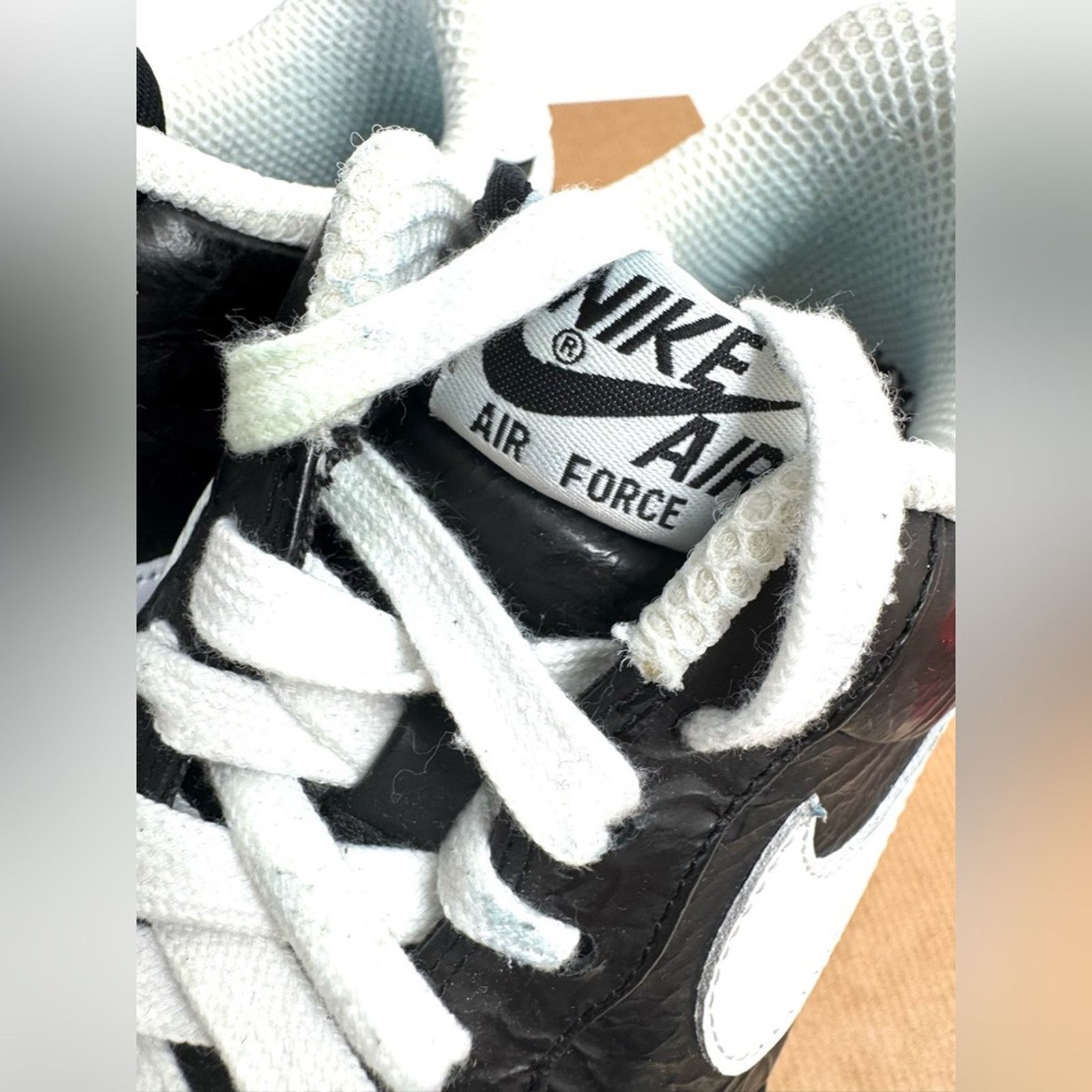 Nike Nike Slam Jam x Air Force 1 CollaborationSize 9- Black/white Size US 9 / EU 42 - 2 Thumbnail