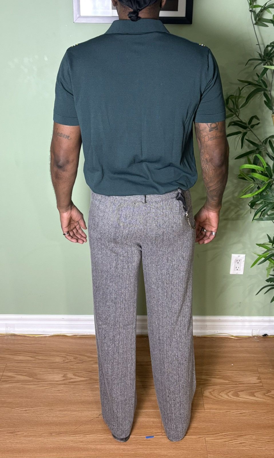 Vintage Vintage Flared Wool Pants Size US 32 / EU 48 - 4 Thumbnail