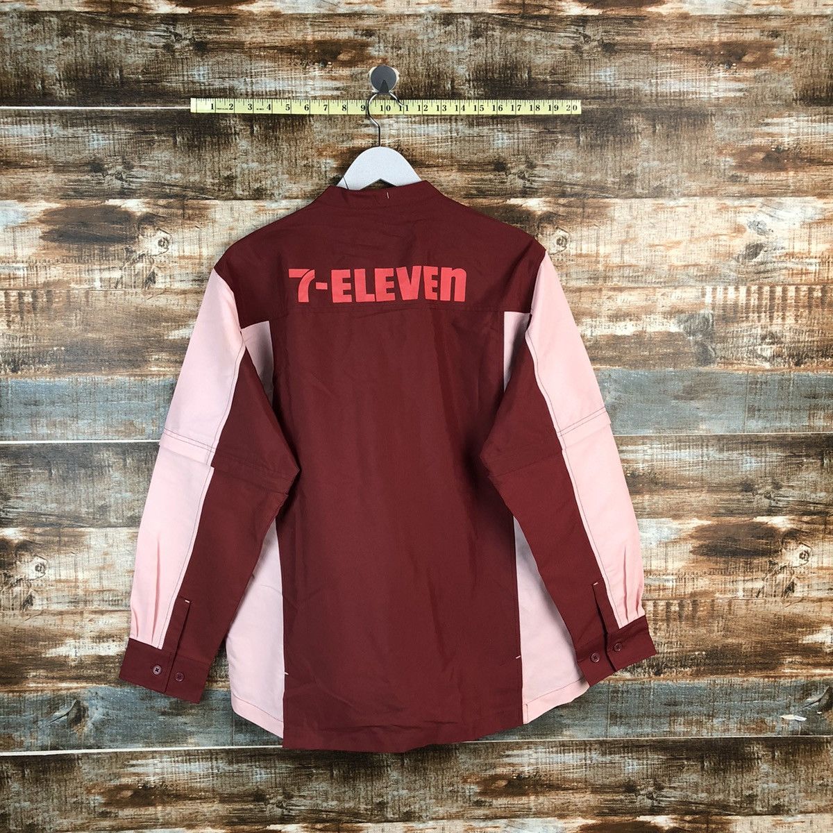 Japanese Brand 7 Eleven vintage Pink Shirt #A2477 Size US L / EU 52-54 / 3 - 14 Thumbnail