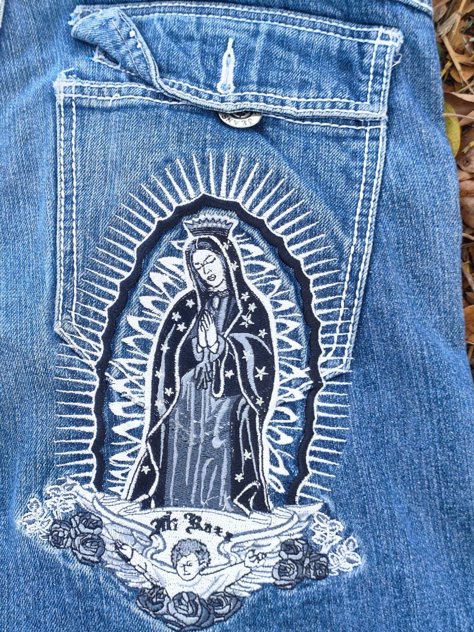 Ed Hardy × Japanese Brand × Vintage 🔥 RARE EMBROIDERY REVE JEANS Size US 32 / EU 48 - 3 Thumbnail