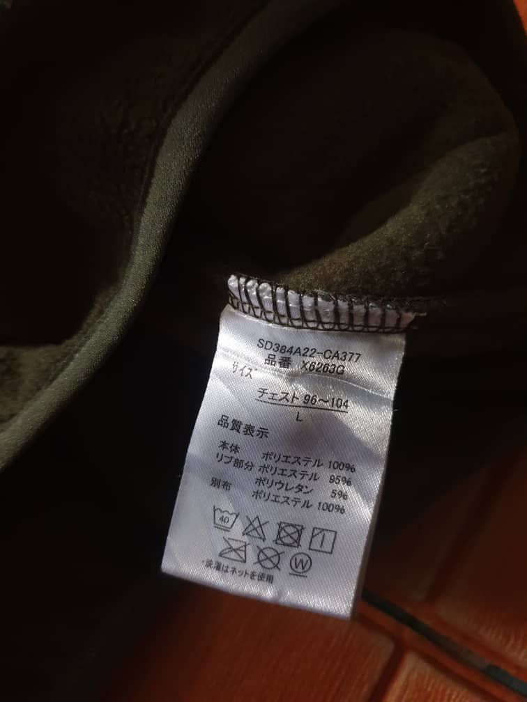 Japanese Brand Gerry green colour hiking single pocket fleece sweatshirt Size US L / EU 52-54 / 3 - 3 Thumbnail