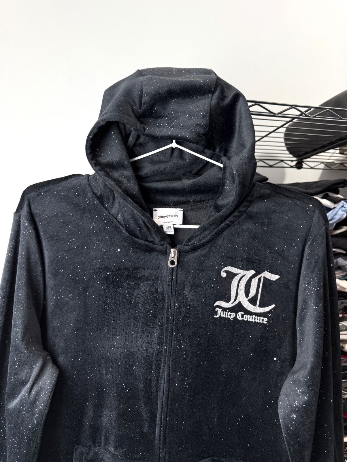 Juicy Couture Juicy Couture Velour Rhinestones Hoodie Y2K Ed hardy Size S / US 4 / IT 40 - 3 Thumbnail