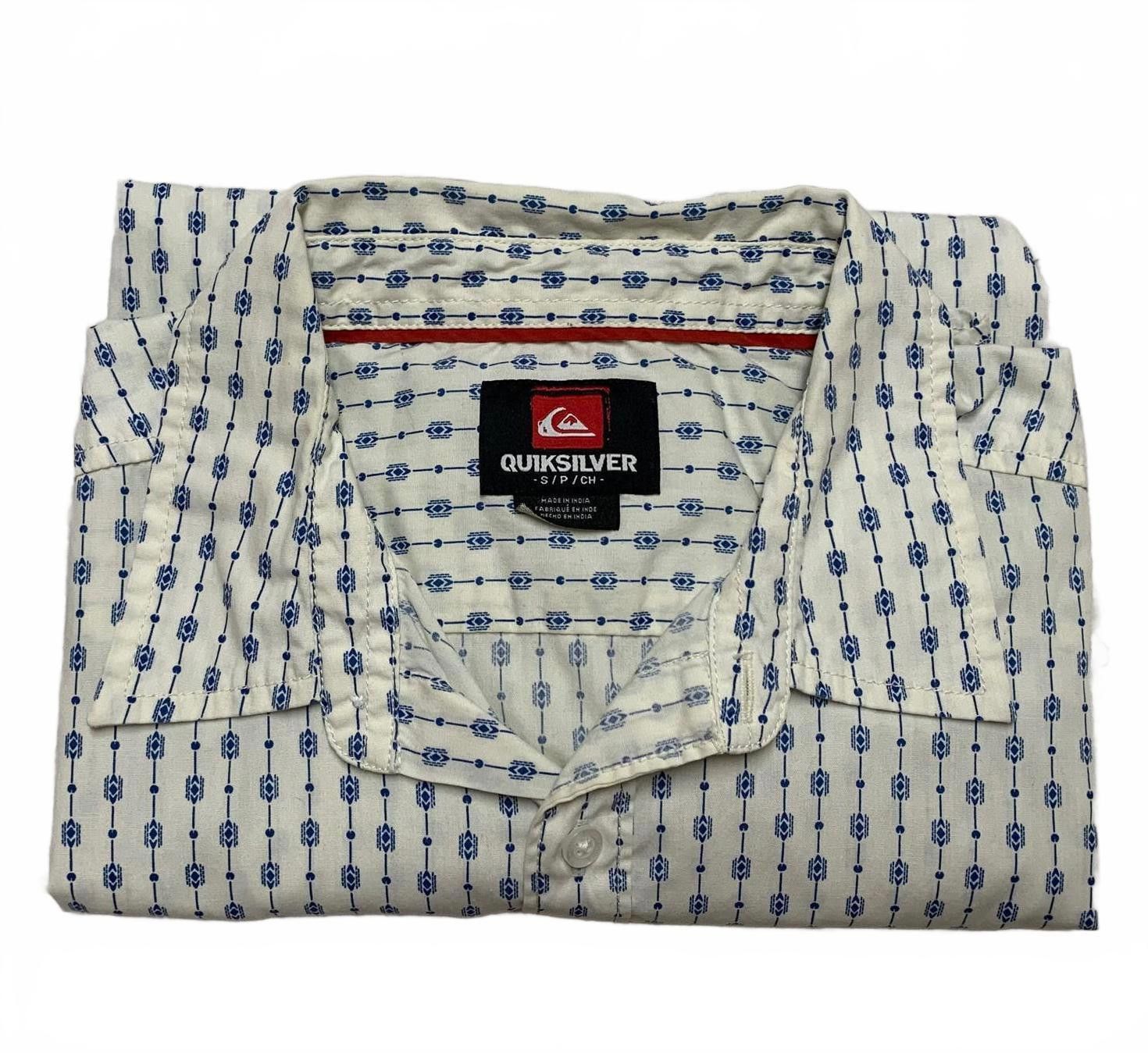 Quiksilver Quiksilver Men's Small Off-White Short Sleeve Shirt Size US S / EU 44-46 / 1 - 1 Thumbnail