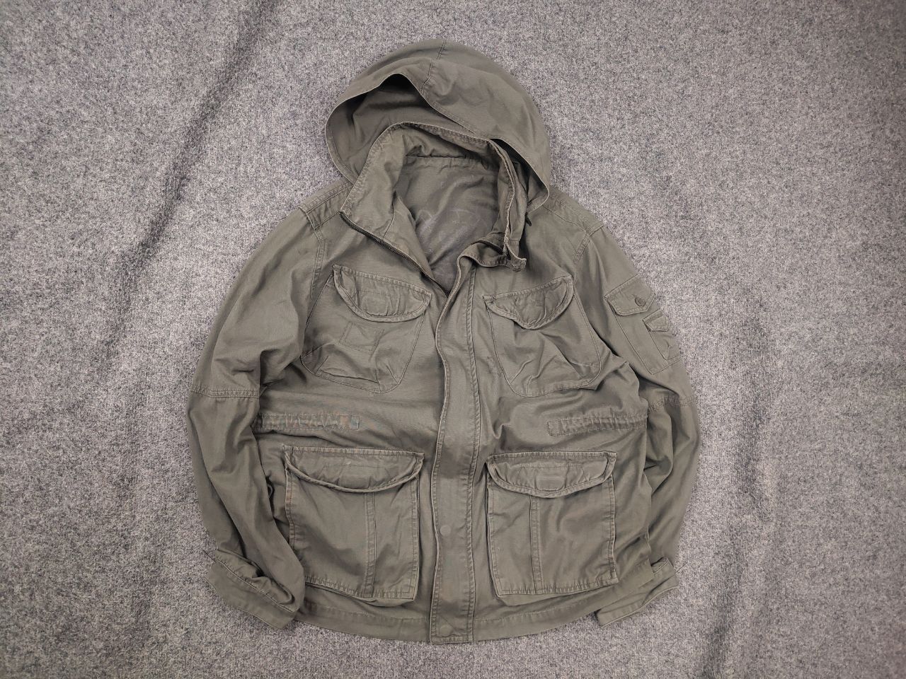 If Six Was Nine Vintage 90's GOA Japanese Military Zip Jacket gimmick Y2K Size US L / EU 52-54 / 3 - 1 Thumbnail