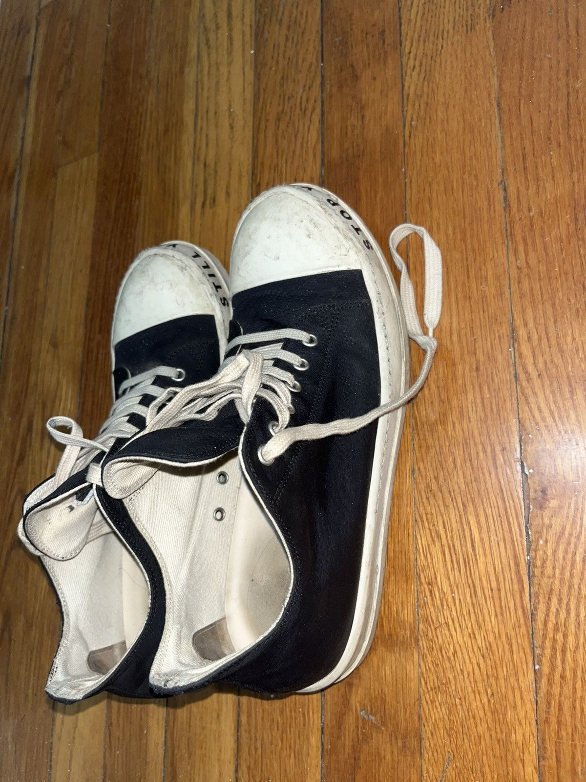 Rick Owens Rick Owen Ramones low top “Stop Your Breath” Size US 8.5 / EU 41-42 - 4 Thumbnail