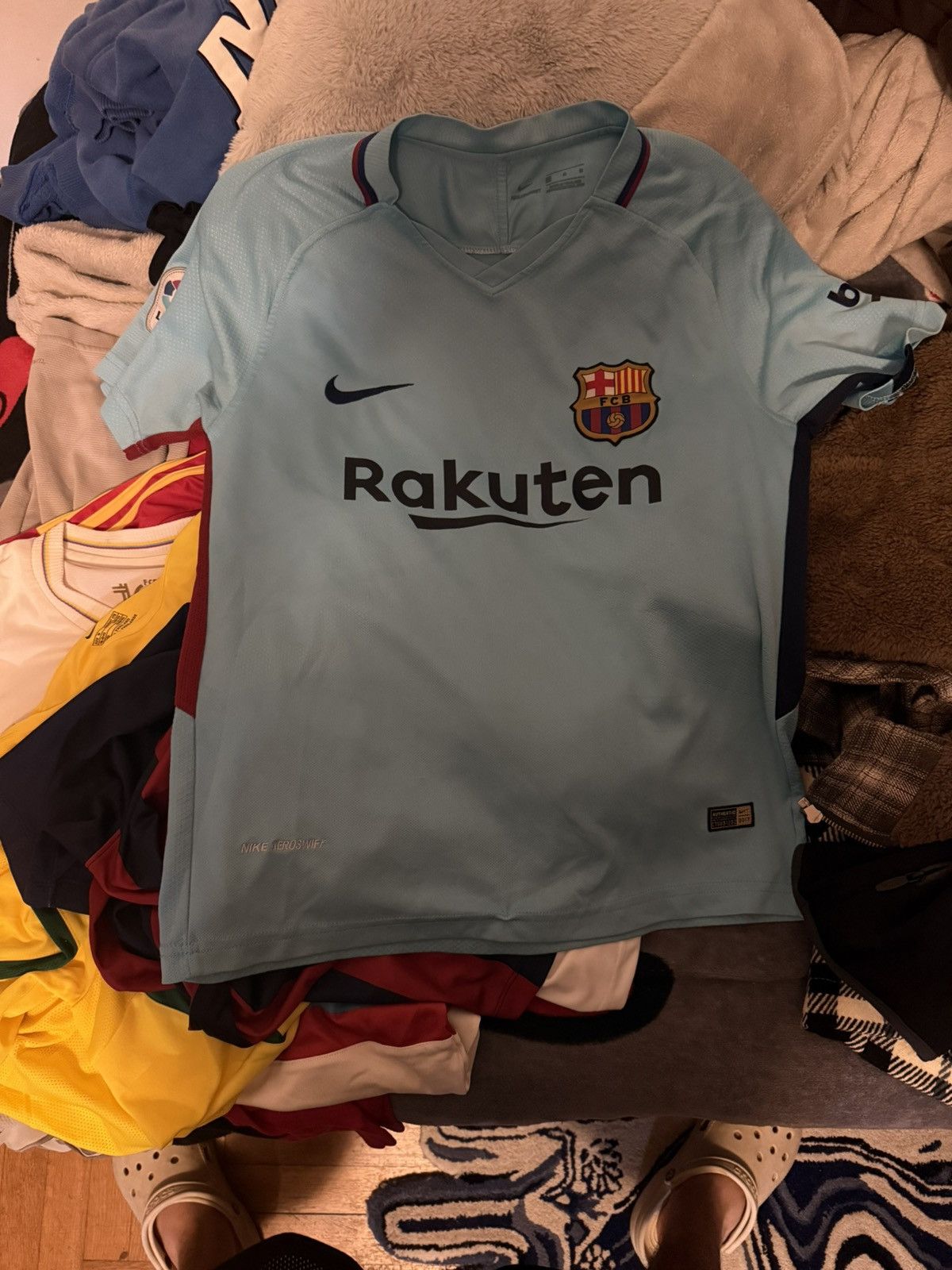 Nike × Vintage Barcelona 2017 Away Jersey Size US M / EU 48-50 / 2 - 2 Thumbnail