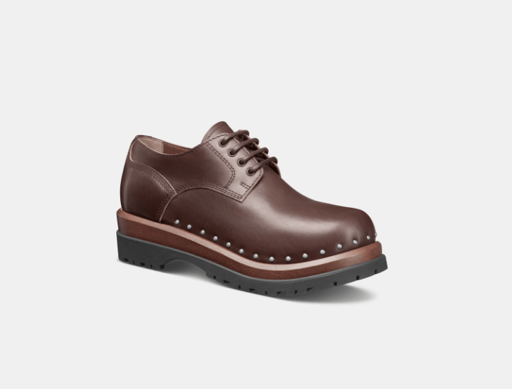 Dior o1w1db10426 3DE396 Cape Town Derby Shoes in Brown/Silver Size US 12 / EU 45 - 2 Thumbnail