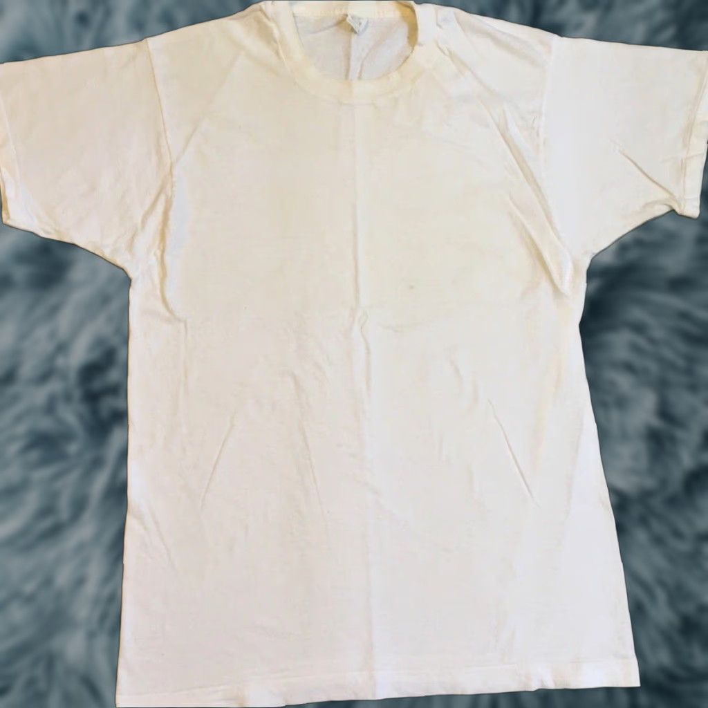 Fruit Of The Loom VINTAGE Fruit of the Loom Shirt Men M White 90s Grunge Punk Biker Surf Skate USA Single Stitch Size US M / EU 48-50 / 2 - 1 Thumbnail