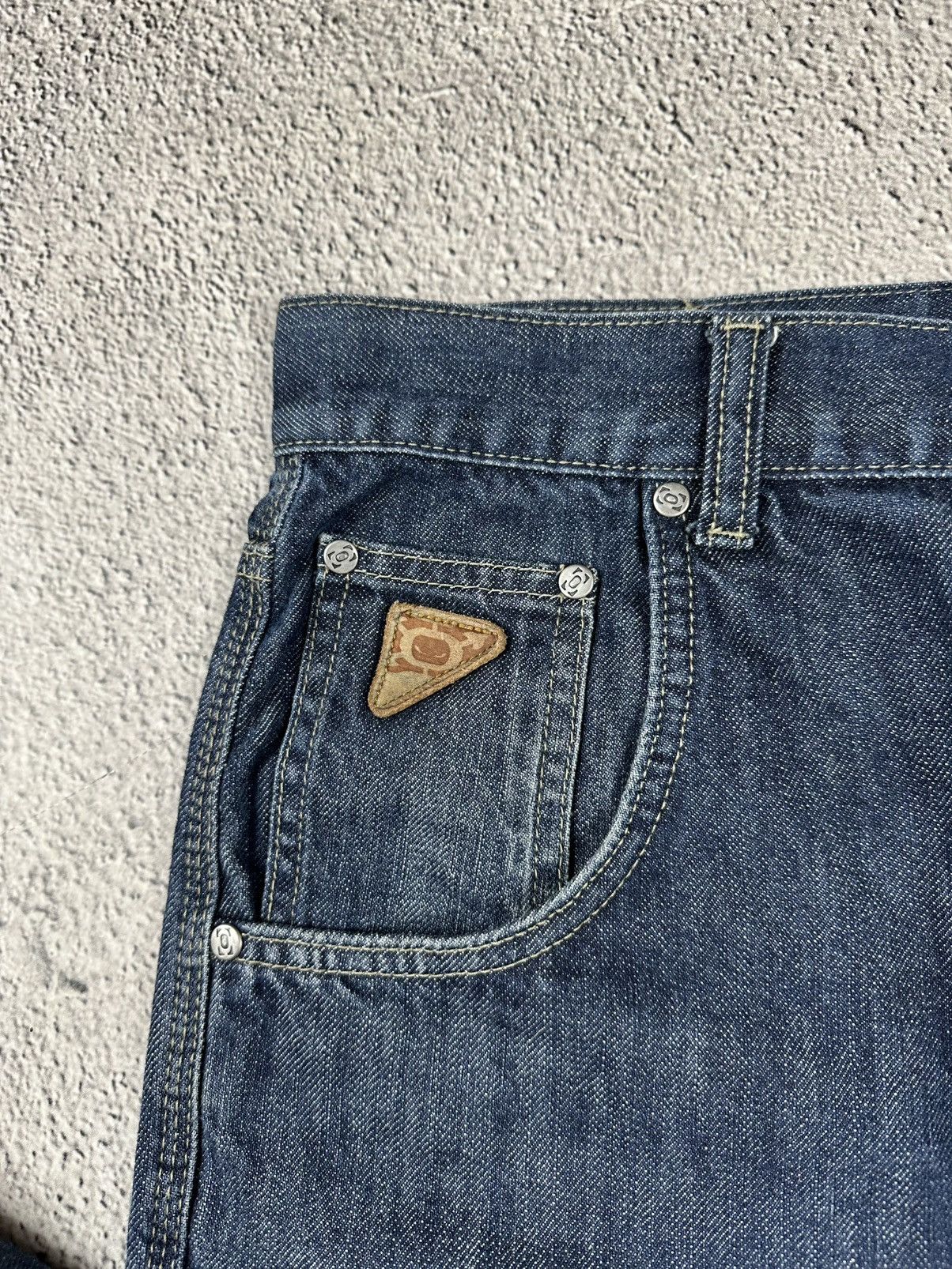 Japanese Brand Crazy Y2K Baggy Japan Jean Trashed Rap Old Money Style Size US 34 / EU 50 - 11 Thumbnail