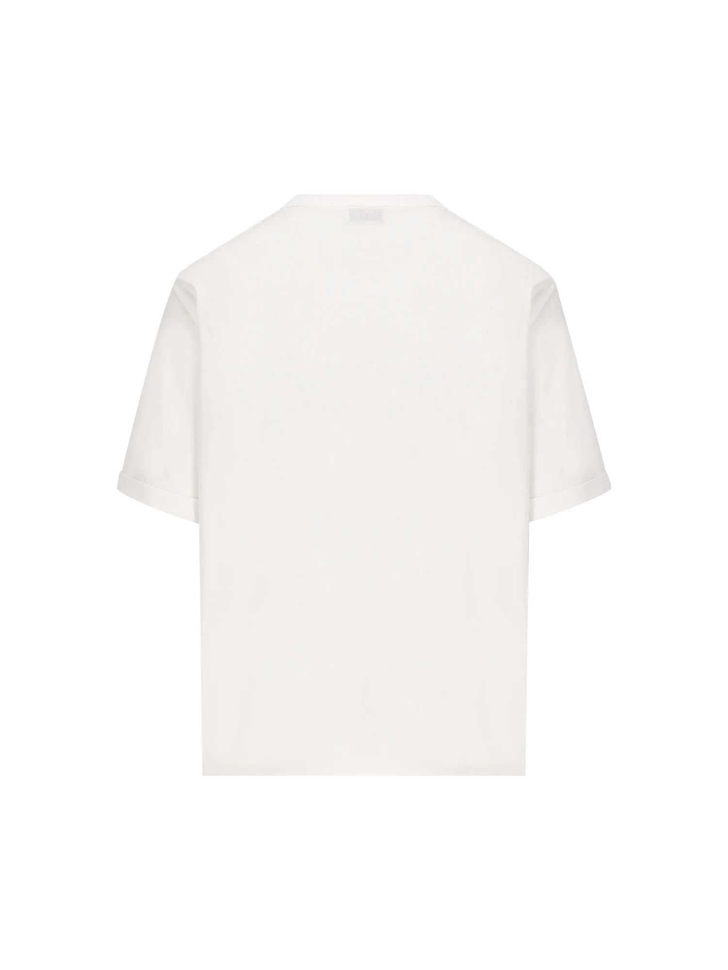 Saint Laurent Paris ob1o1e1124 Organic Cotton T-Shirt in White Size XS / US 0-2 / IT 36-38 - 2 Thumbnail
