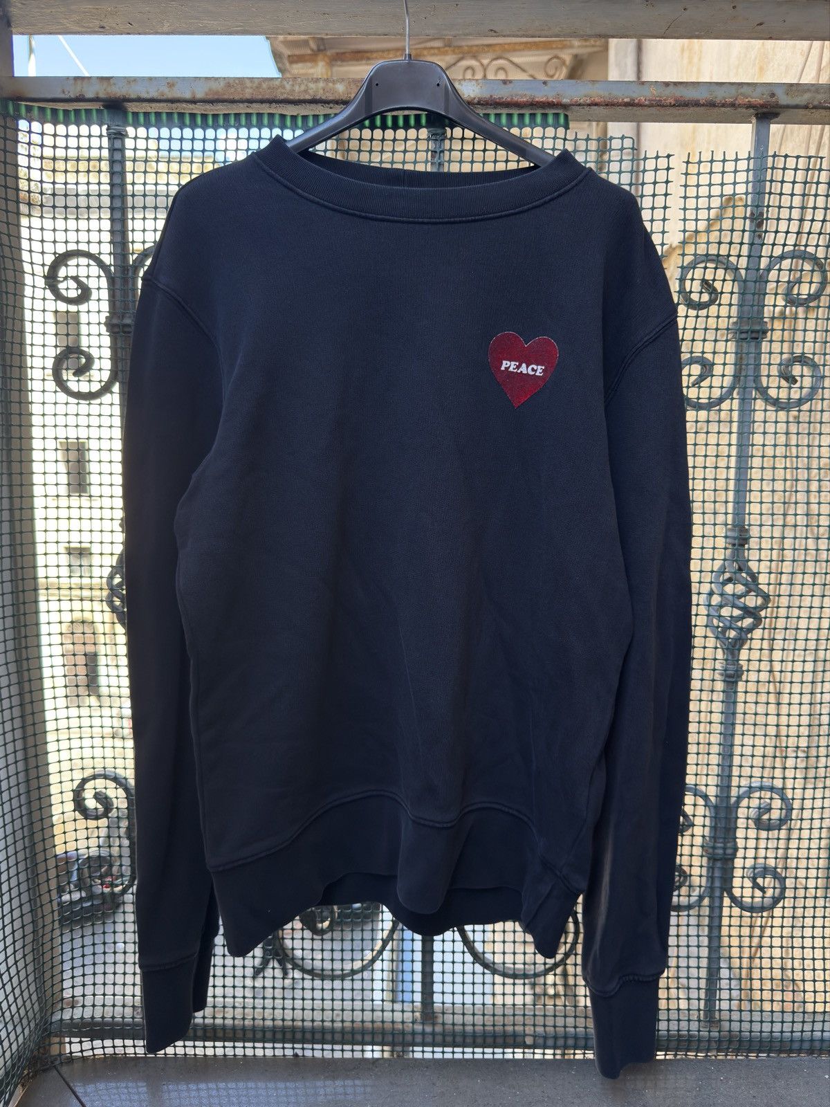Sandro Sandro Peace Heart Sweatshirt Size US S / EU 44-46 / 1 - 1 Thumbnail