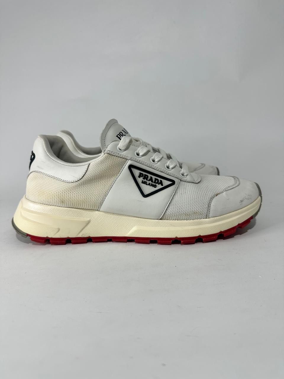 Prada Prada Prax Leather and Mesh Low Top Sneakers. Size US 7 / EU 40 - 2 Thumbnail