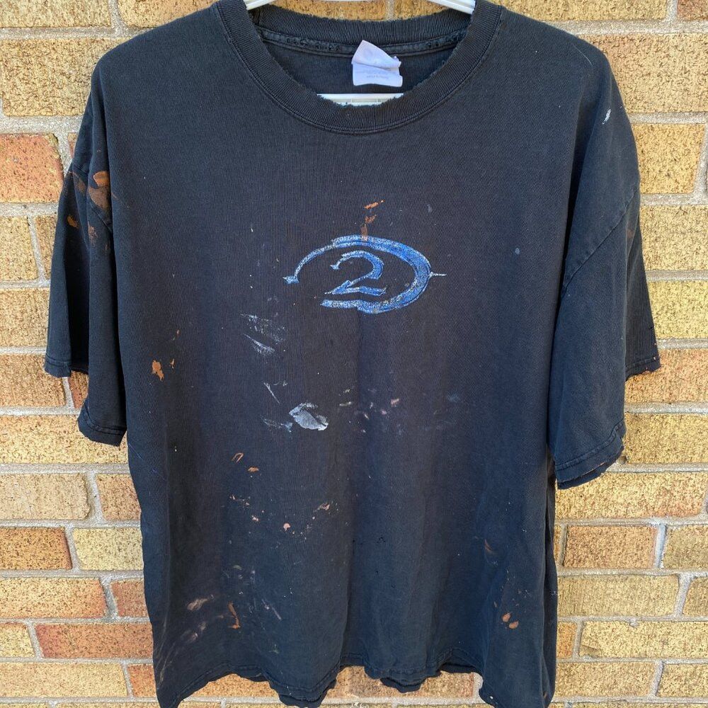 Vintage Vintage Halo 2 Promo T Shirt Video Game XL Black Size US XL / EU 56 / 4 - 1 Thumbnail
