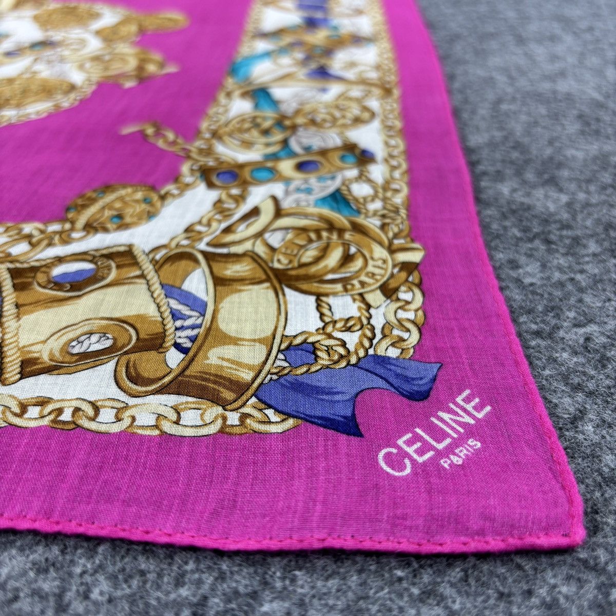 Vintage Celine Handkerchief # E060 # Bandana # Neckerchief Size ONE SIZE - 6 Thumbnail