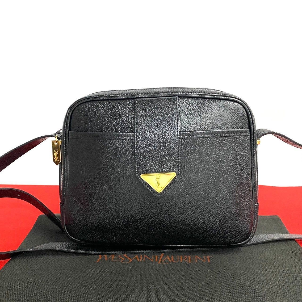 Yves Saint Laurent Yves Saint Laurent Shoulder Bag Black Leather Size ONE SIZE - 1 Thumbnail