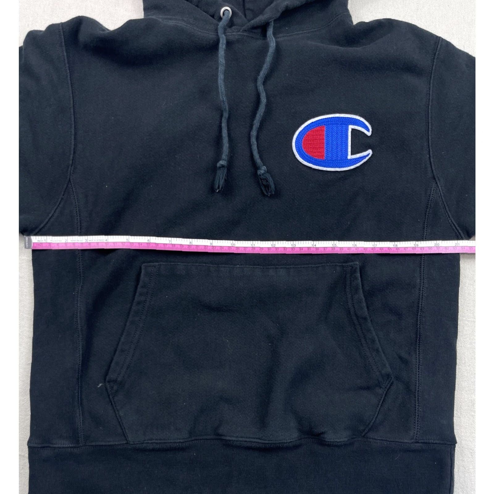 Champion Champion Hoodie Black Men's Medium Sweatshirt Reversible Heavyweight Champion Reverse Weave Logo Patch 90s Sports Mens Size US M / EU 48-50 / 2 - 5 Thumbnail