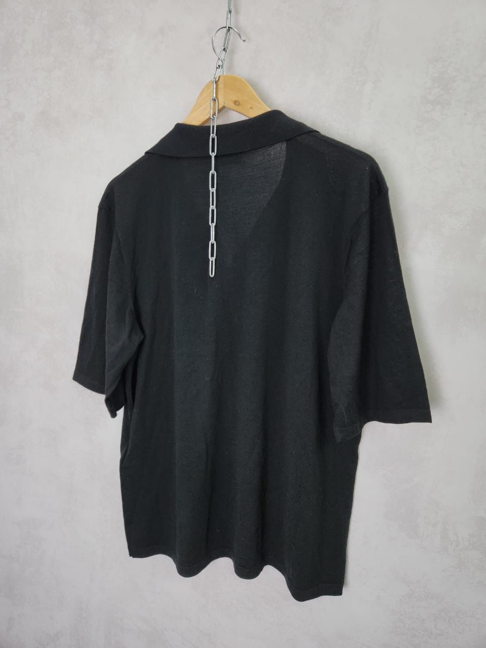 Saint Laurent Paris Saint Laurent Paris Black Italy Polo Shirt Size US L / EU 52-54 / 3 - 2 Thumbnail