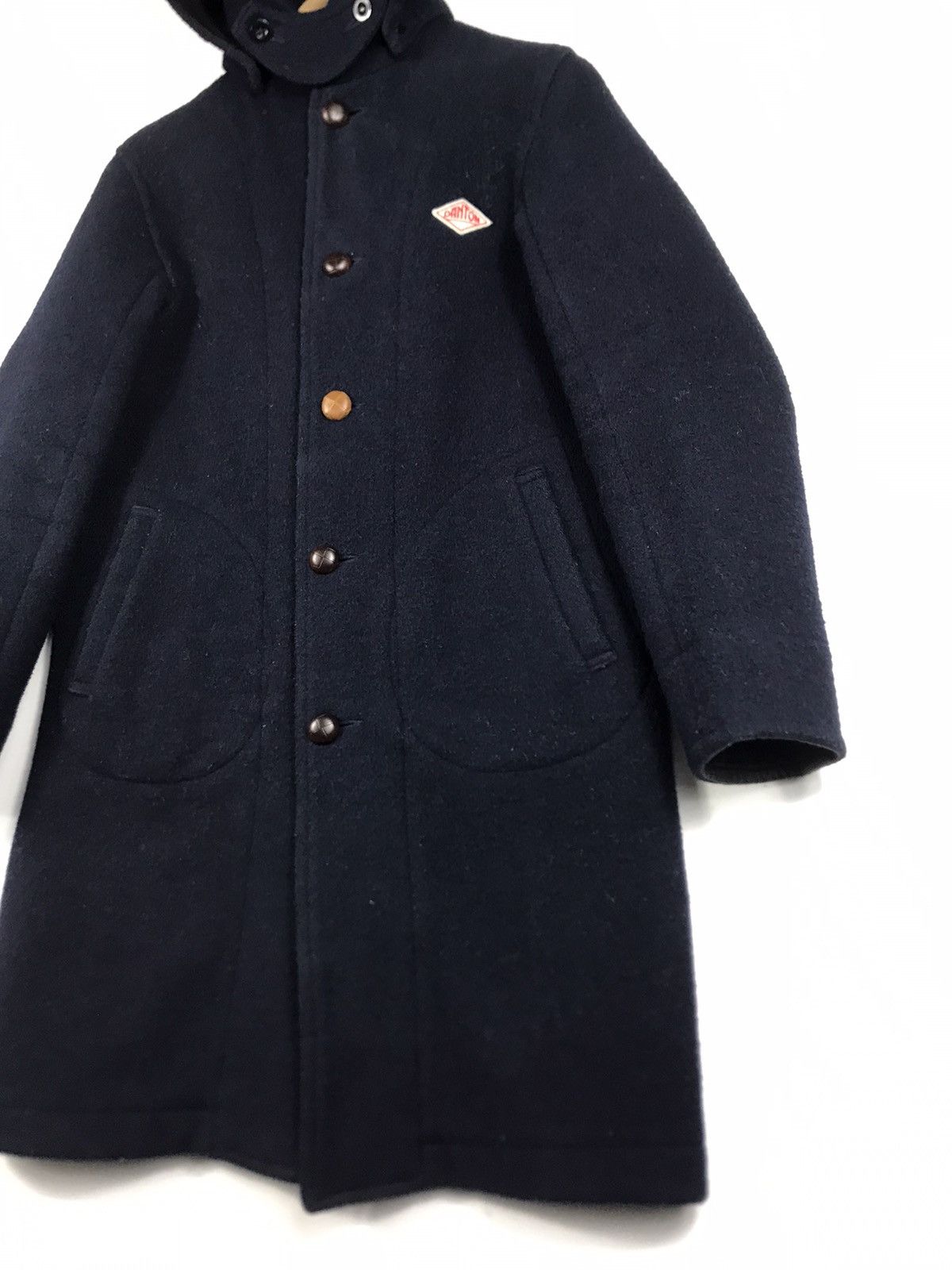 Danton 🔥Danton Wool Hooded Button Long Jacket Size XS / US 0-2 / IT 36-38 - 3 Thumbnail