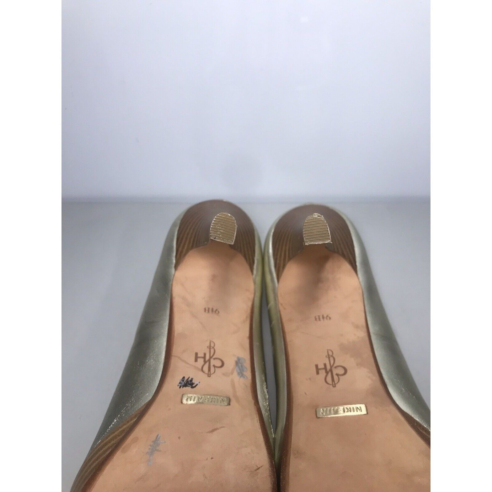 Cole Haan Cole Haan Air Gold Metallic Leather PeepToe Stiletto Heels W Size US 9.5 / IT 39.5 - 11 Thumbnail