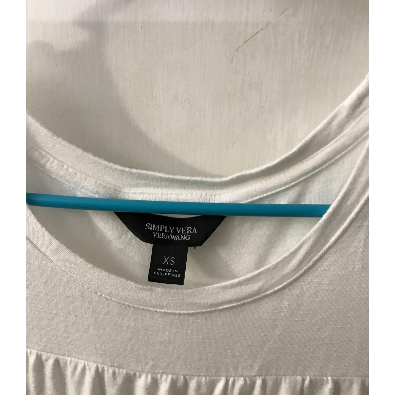 Vera Wang Simply Vera Wang White Tiered Tank Top XS Summer Size XS / US 0-2 / IT 36-38 - 7 Thumbnail