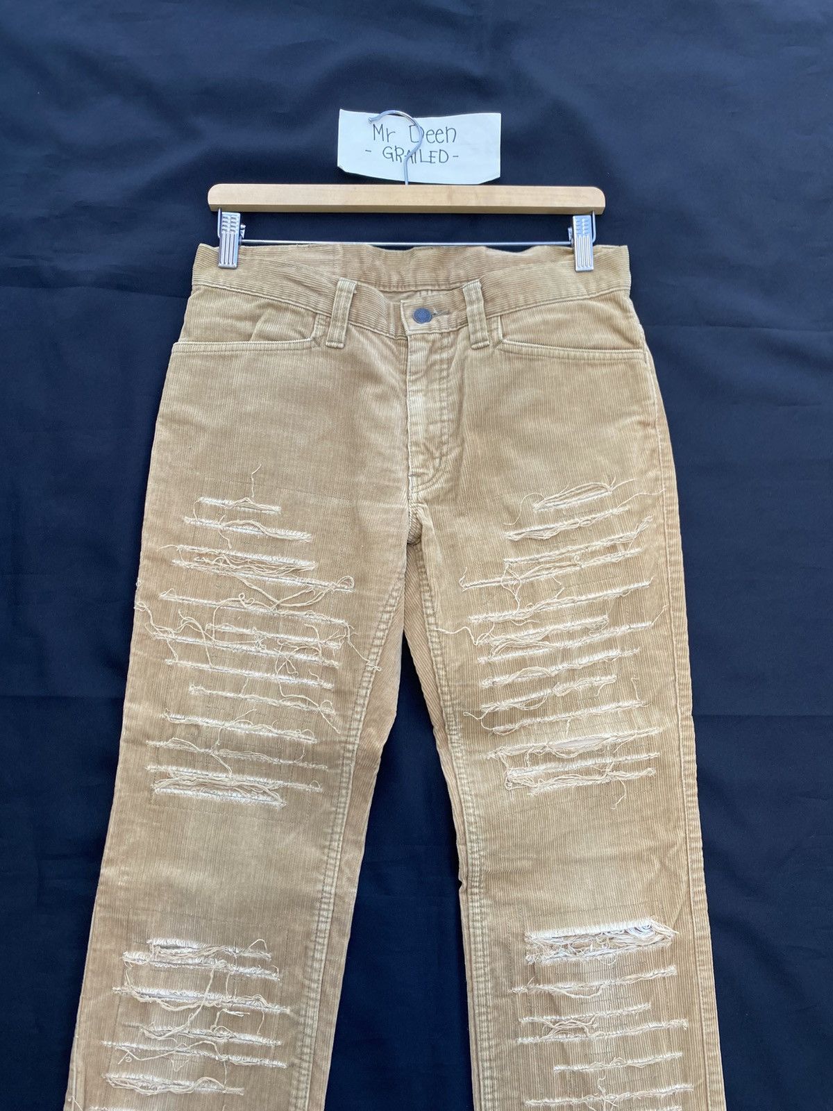 Hysteric Glamour Rare Vintage Hysteric Glamour distressed corduroy pant Size US 31 - 8 Thumbnail