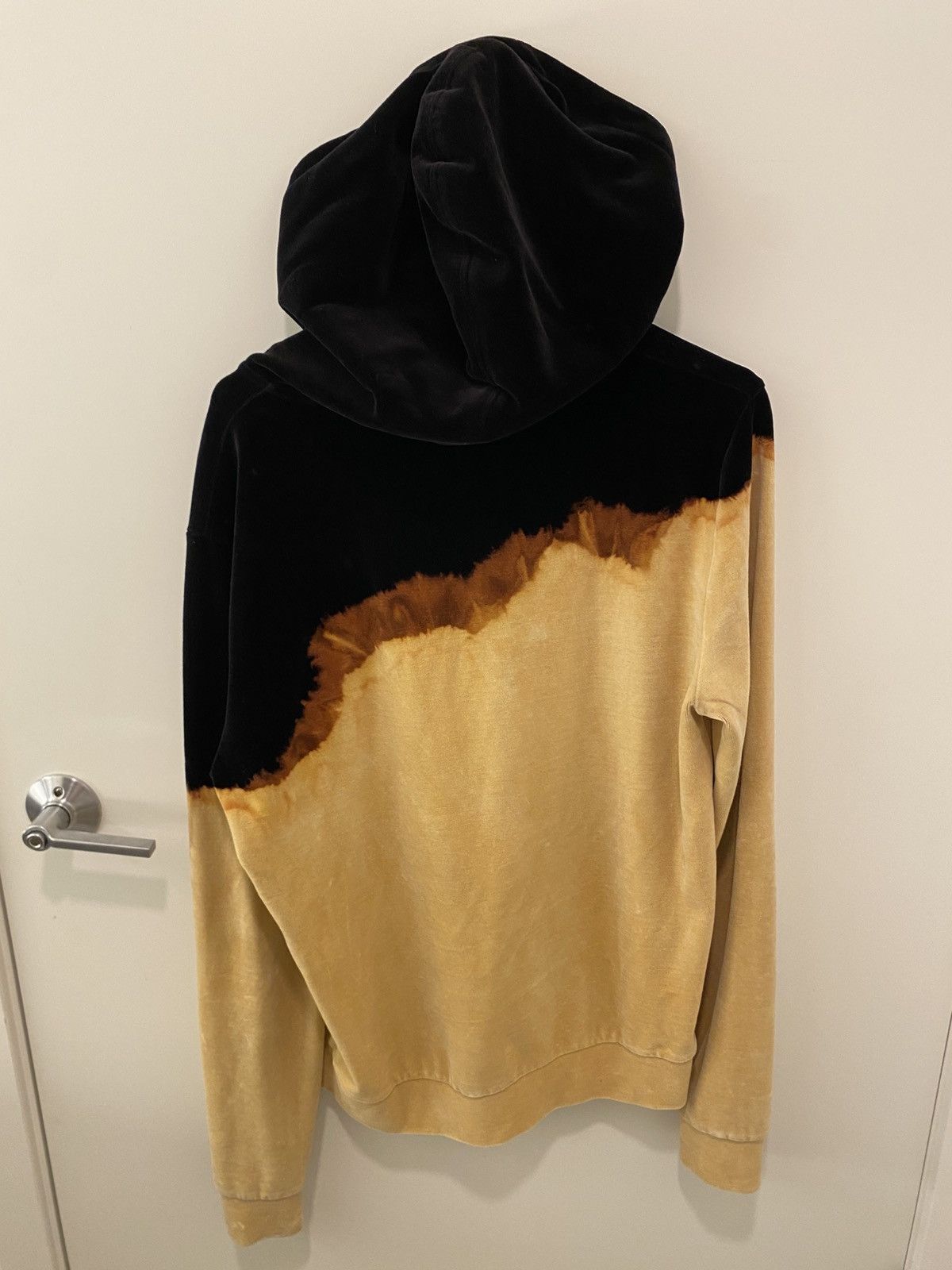 Saint Laurent Paris Saint Laurent Acid Wash Ombré Drip Dye Velvet Velour Hoodie Size US M / EU 48-50 / 2 - 8 Thumbnail