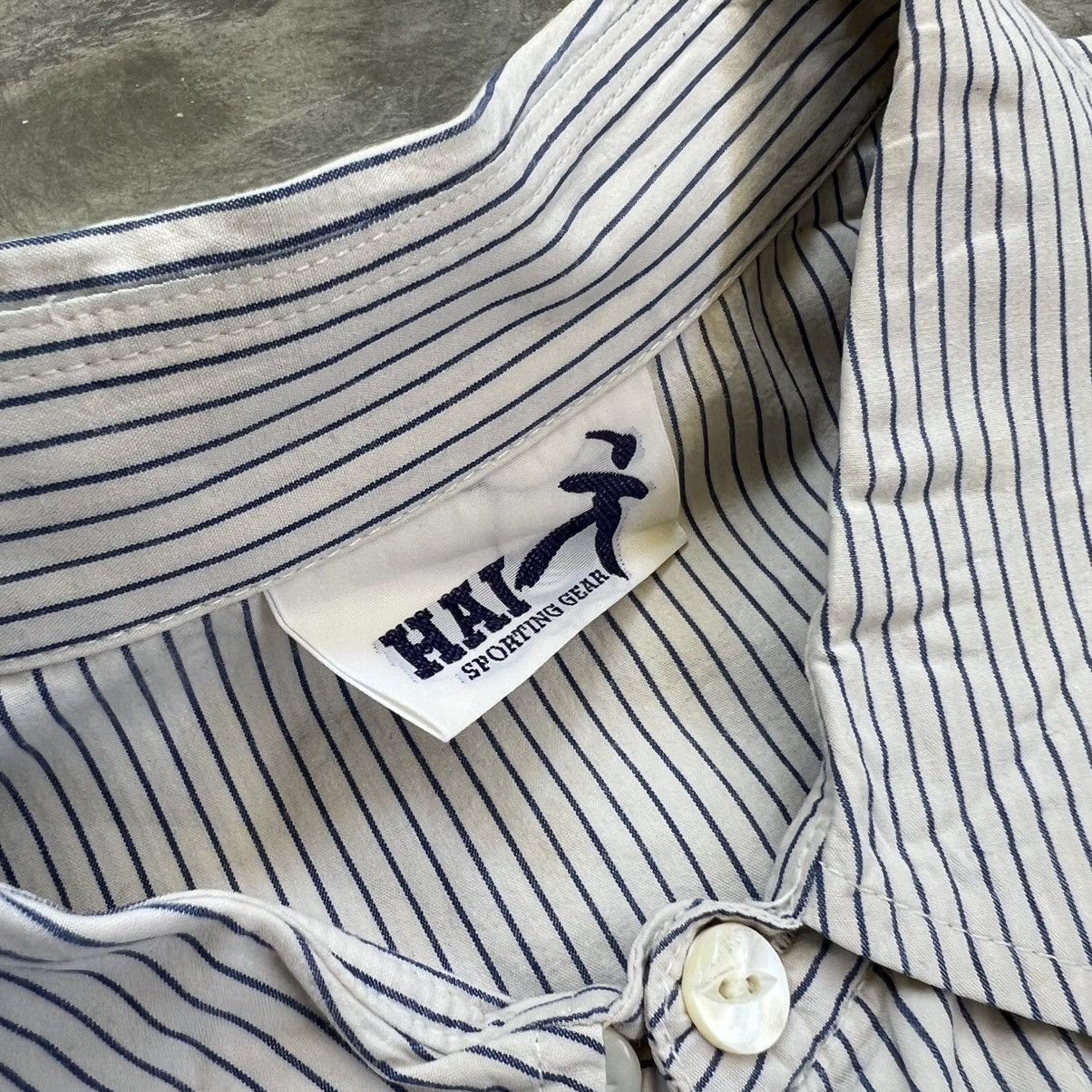 1990’s Hai Sporting Gear Stripe Double Pocket Shirt