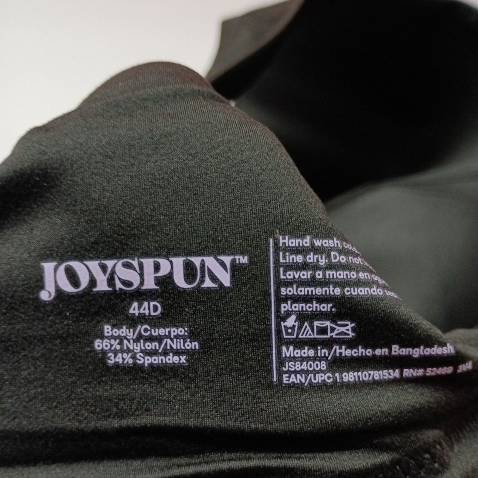 Other Joyspun Plus Wirefree Bra Womens Size 44D Black Smooth Wings Size ONE SIZE - 5 Thumbnail