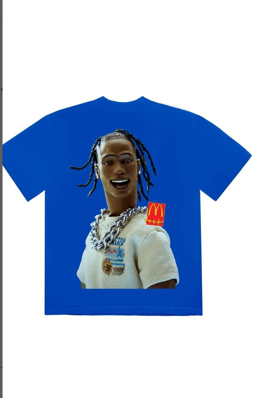 Travis Scott Travis Scott x McDonald's Action Figure III T-Shirt 'Blue' Size US XXL / EU 58 / 5 - 4 Thumbnail