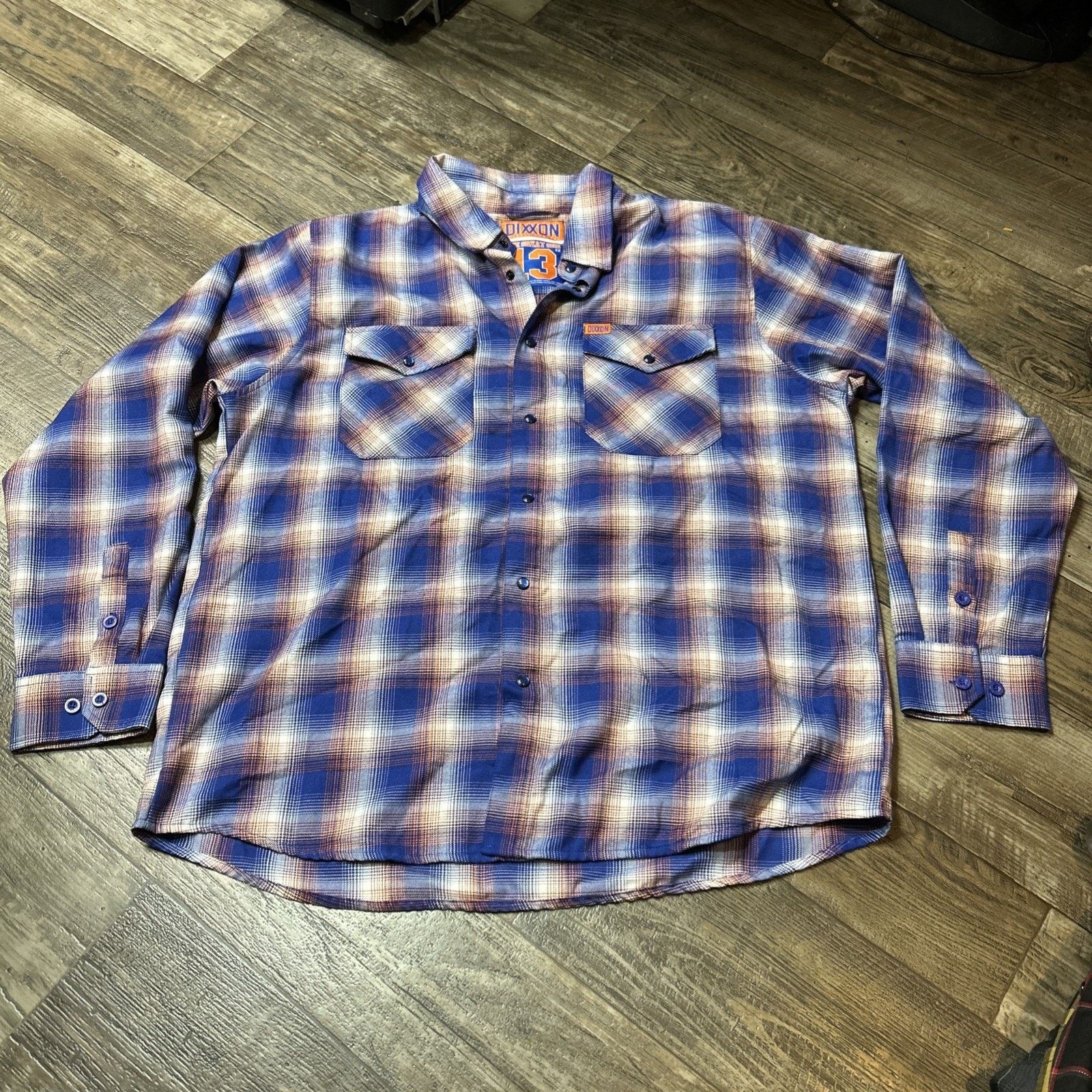 Dixxon Dixxon Flannel The Great One 13 2XL D-Tech Mens Blue Size US XXL / EU 58 / 5 - 1 Thumbnail