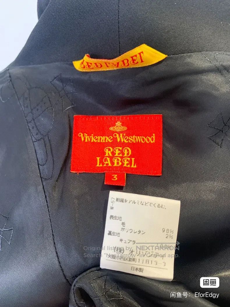Vivienne Westwood Vivienne Westwood Black asymmetrical jacket and skirt suit Size L / US 10 / IT 46 - 9 Thumbnail