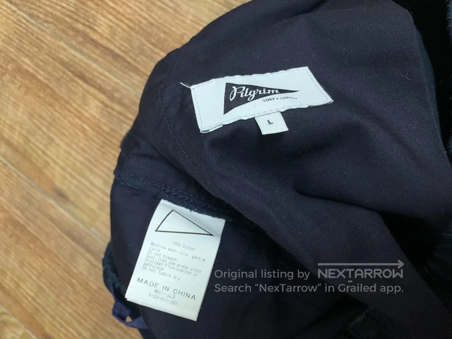 Pilgrim Surf + Supply salathe twill climbing shorts in deep blue. Size US 32 / EU 48 - 6 Thumbnail