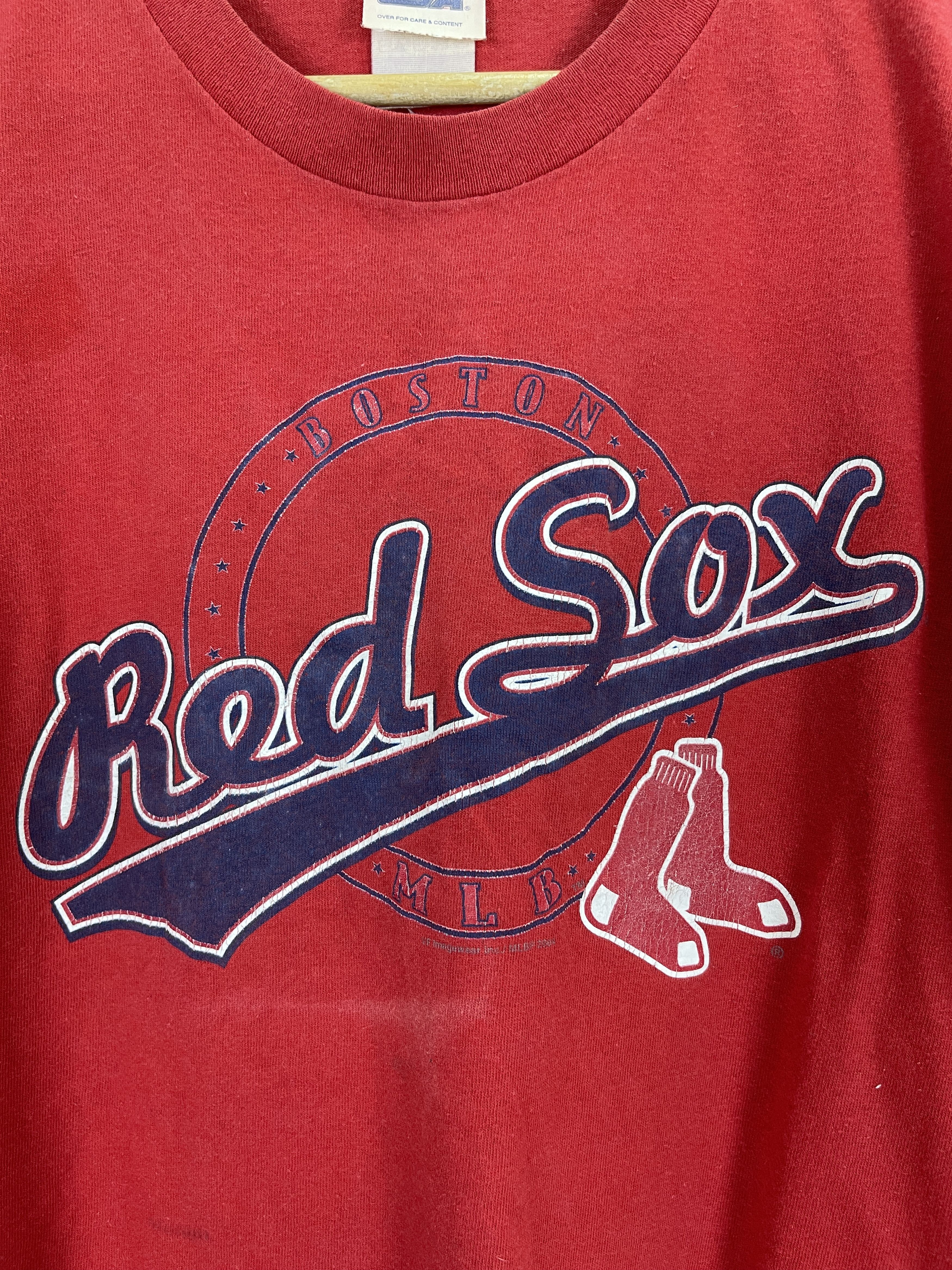 MLB Vintage 90s MLB Red Sox Baseball Team T-Shirt TA0426 Size US M / EU 48-50 / 2 - 7 Thumbnail