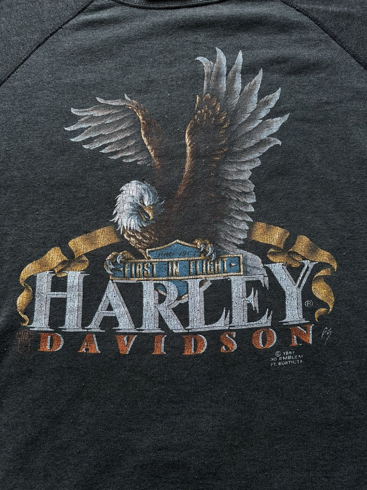 Harley Davidson Harley Davidson austria vintage 3d emblem 1987 sweatshirt Size US XL / EU 56 / 4 - 3 Thumbnail